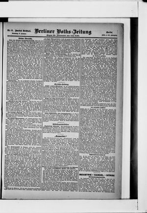 Berliner Volkszeitung vom 08.01.1905