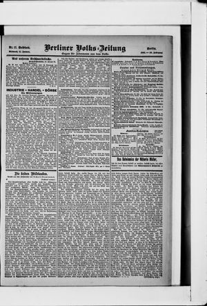 Berliner Volkszeitung vom 11.01.1905