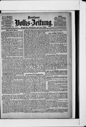 Berliner Volkszeitung vom 11.01.1905