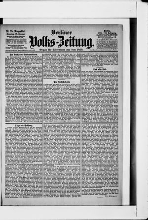 Berliner Volkszeitung vom 15.01.1905