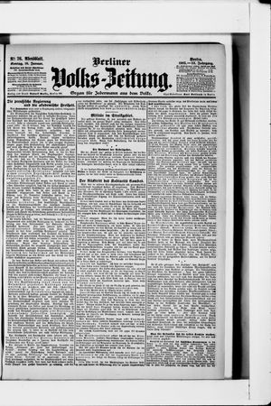 Berliner Volkszeitung vom 16.01.1905