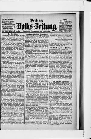 Berliner Volkszeitung vom 18.01.1905