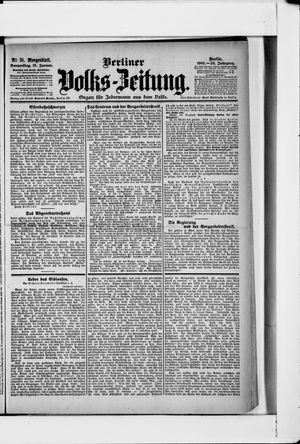 Berliner Volkszeitung vom 19.01.1905