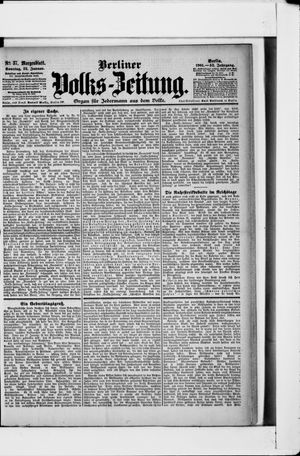 Berliner Volkszeitung vom 22.01.1905