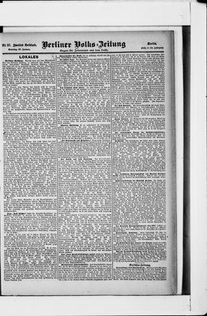 Berliner Volkszeitung vom 22.01.1905