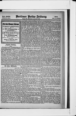 Berliner Volkszeitung vom 25.01.1905