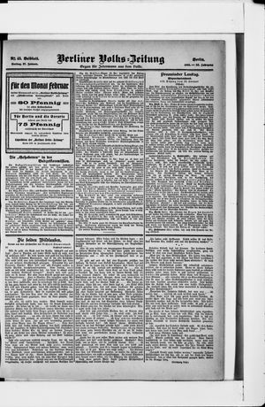 Berliner Volkszeitung vom 27.01.1905