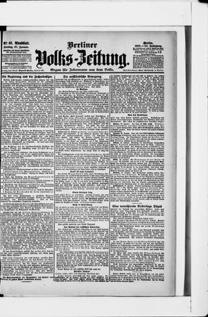 Berliner Volkszeitung vom 27.01.1905