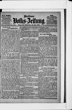 Berliner Volkszeitung vom 28.01.1905