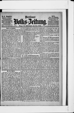 Berliner Volkszeitung on Jan 29, 1905