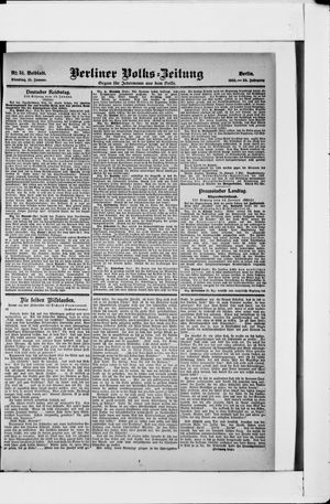 Berliner Volkszeitung vom 31.01.1905