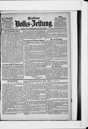 Berliner Volkszeitung vom 08.02.1905