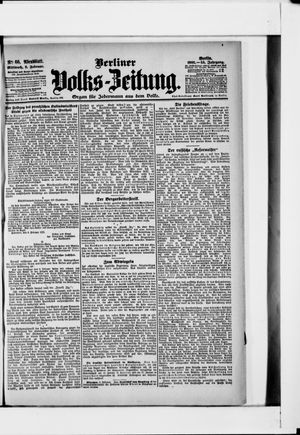 Berliner Volkszeitung vom 08.02.1905