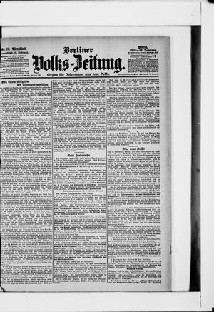 Berliner Volkszeitung vom 11.02.1905
