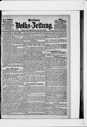Berliner Volkszeitung vom 13.02.1905
