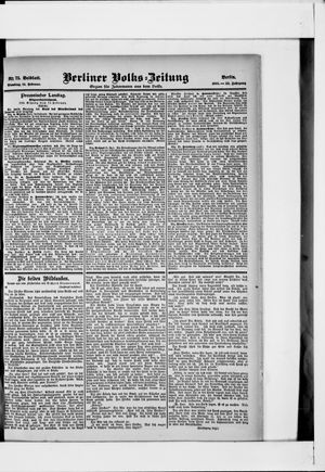 Berliner Volkszeitung vom 14.02.1905