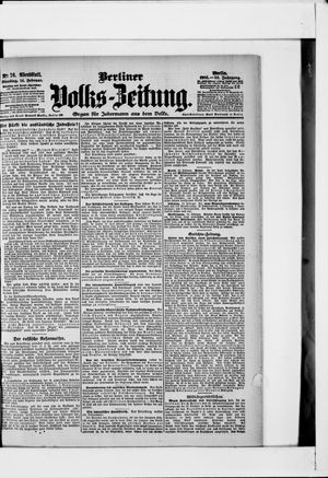 Berliner Volkszeitung vom 14.02.1905