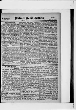 Berliner Volkszeitung vom 15.02.1905
