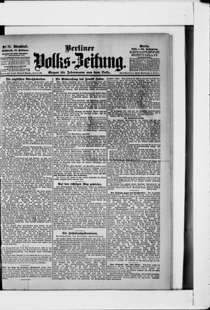 Berliner Volkszeitung vom 15.02.1905