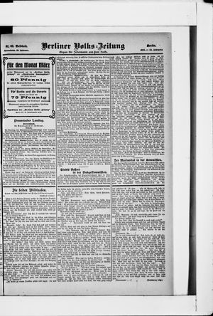 Berliner Volkszeitung vom 18.02.1905