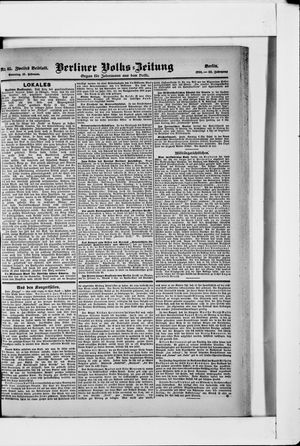 Berliner Volkszeitung vom 19.02.1905