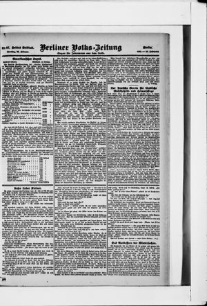 Berliner Volkszeitung vom 26.02.1905