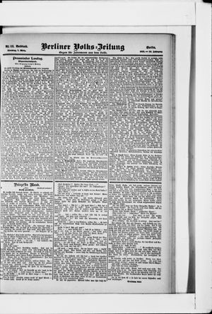 Berliner Volkszeitung vom 07.03.1905