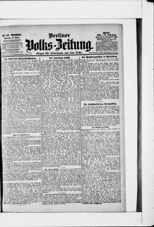 Berliner Volkszeitung vom 13.03.1905