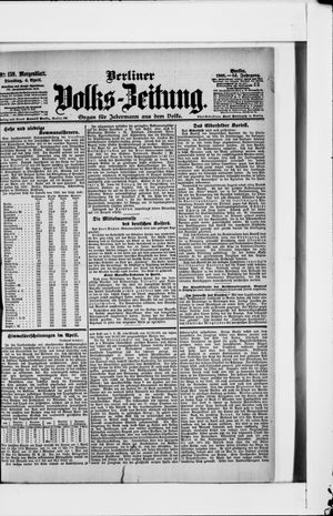 Berliner Volkszeitung on Apr 4, 1905