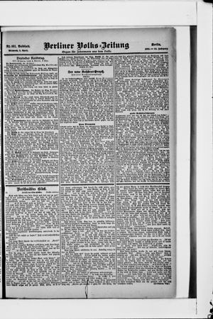 Berliner Volkszeitung vom 05.04.1905
