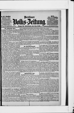 Berliner Volkszeitung vom 05.04.1905