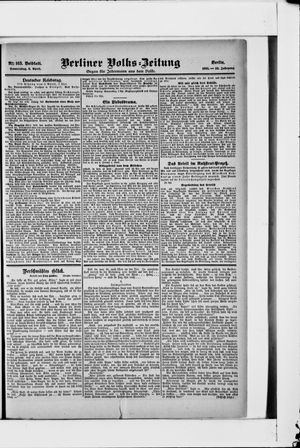 Berliner Volkszeitung vom 06.04.1905