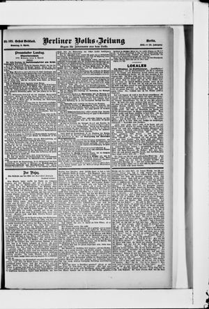 Berliner Volkszeitung vom 09.04.1905
