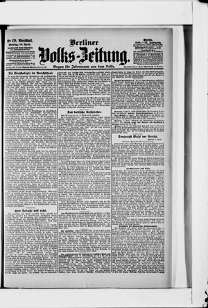 Berliner Volkszeitung vom 10.04.1905