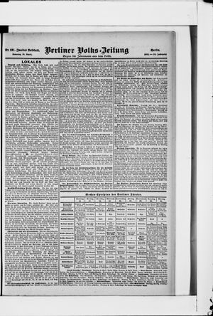 Berliner Volkszeitung vom 16.04.1905