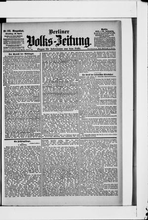 Berliner Volkszeitung vom 18.04.1905