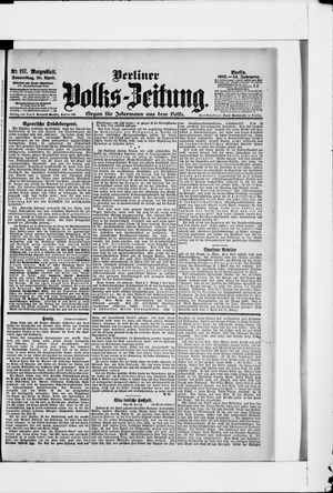 Berliner Volkszeitung vom 20.04.1905