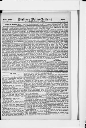 Berliner Volkszeitung vom 20.04.1905