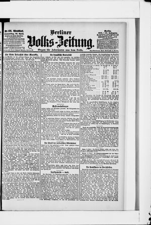 Berliner Volkszeitung vom 20.04.1905