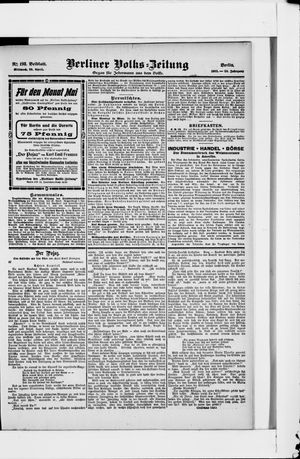 Berliner Volkszeitung vom 26.04.1905