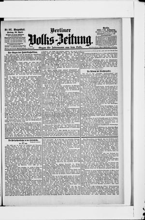 Berliner Volkszeitung vom 28.04.1905