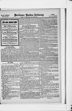 Berliner Volkszeitung vom 28.04.1905