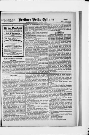 Berliner Volkszeitung vom 30.04.1905