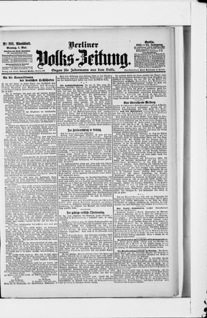 Berliner Volkszeitung vom 01.05.1905
