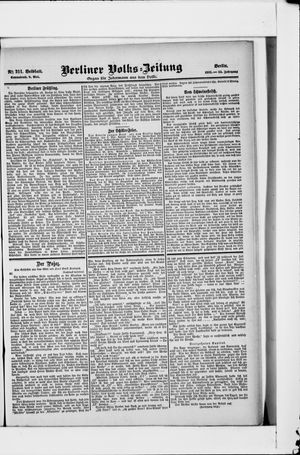 Berliner Volkszeitung vom 06.05.1905