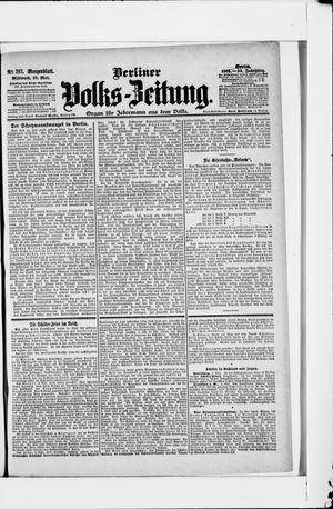 Berliner Volkszeitung vom 10.05.1905