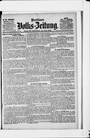 Berliner Volkszeitung vom 10.05.1905