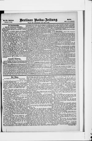 Berliner Volkszeitung vom 12.05.1905