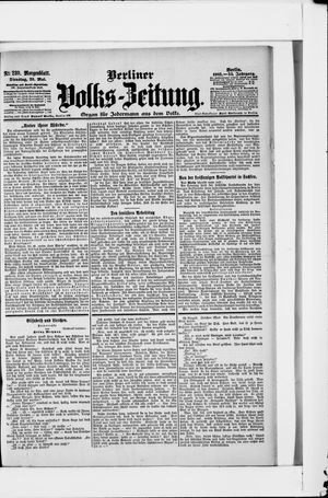 Berliner Volkszeitung vom 23.05.1905