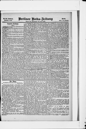 Berliner Volkszeitung vom 24.05.1905